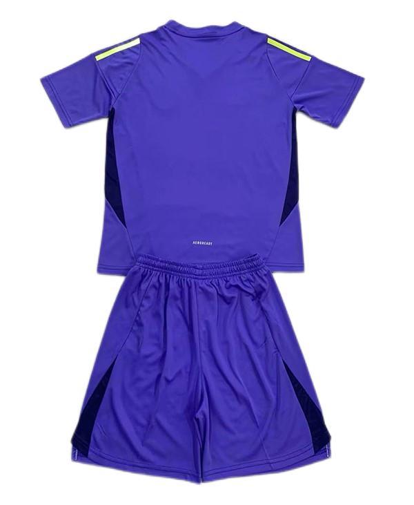 Kids-Scotland 2024 Euro GK Purple Soccer Jersey
