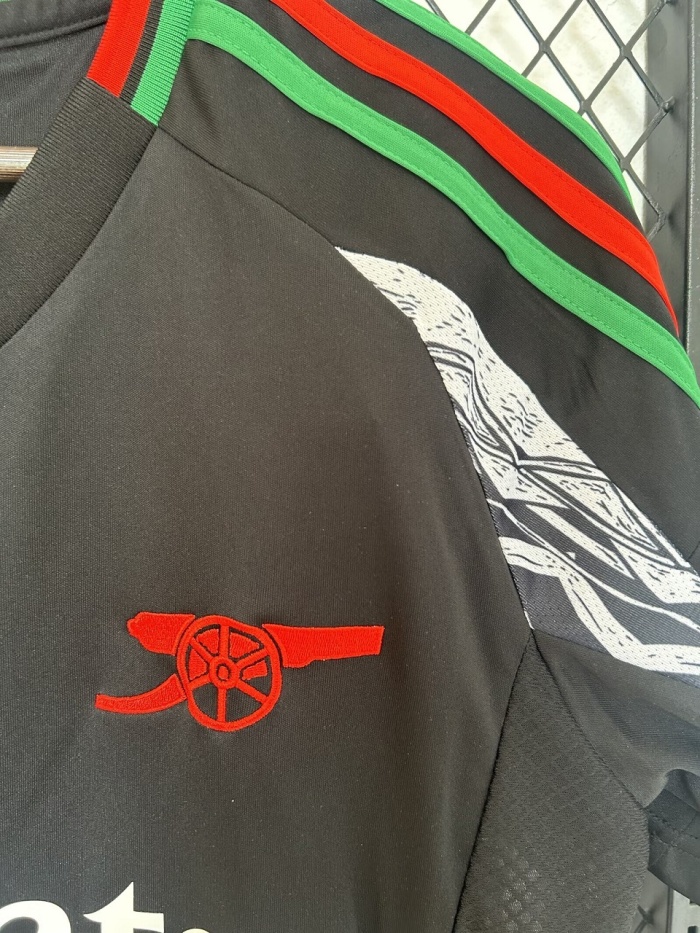 Arsenal 24/25 Away Black Leaked Soccer Jersey