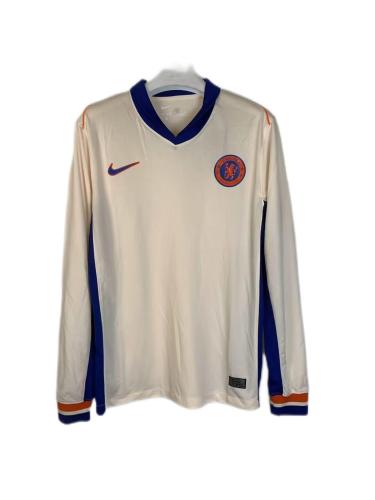 Chelsea 24/25 Away Light Beige Long Soccer Jersey