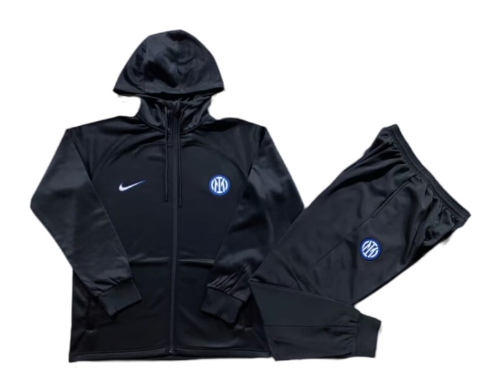 Inter Milan 24/25 Hoodie Tracksuit - Black