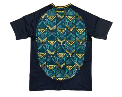 Jamaica 24/25 Away Black/Green/Yellow Soccer Jersey