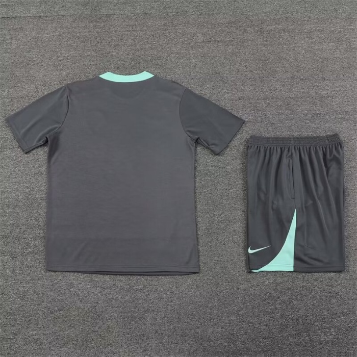PSG 24/25 Grey/Green Training Kit Jerseys