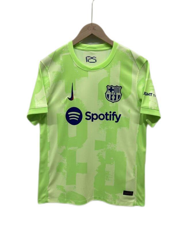 Barcelona 24/25 Third Green Leaked Soccer Jersey