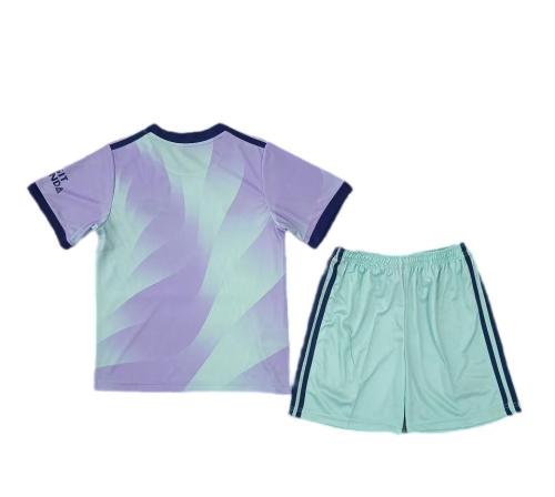 Kids-Arsenal 24/25 Third Green/Purple Leaked Soccer Jersey