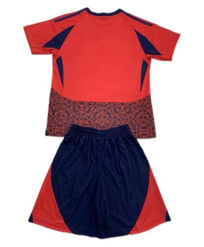 Kids-Costa Rica 2024 Home Soccer Jersey