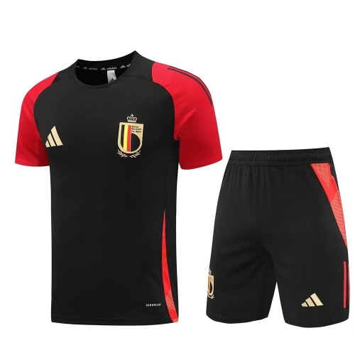 Belgium 24/25 Black/Red Training Kit Jerseys