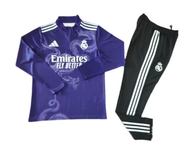 Real Madrid 24/25 Tracksuit - Purple Dragon