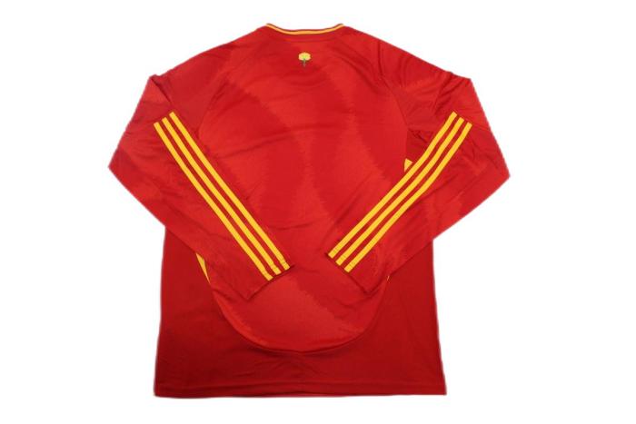 Spain 2024 Euro Home Long Soccer Jersey