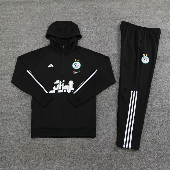 Algeria 23/24 Hoodie Tracksuit - Black