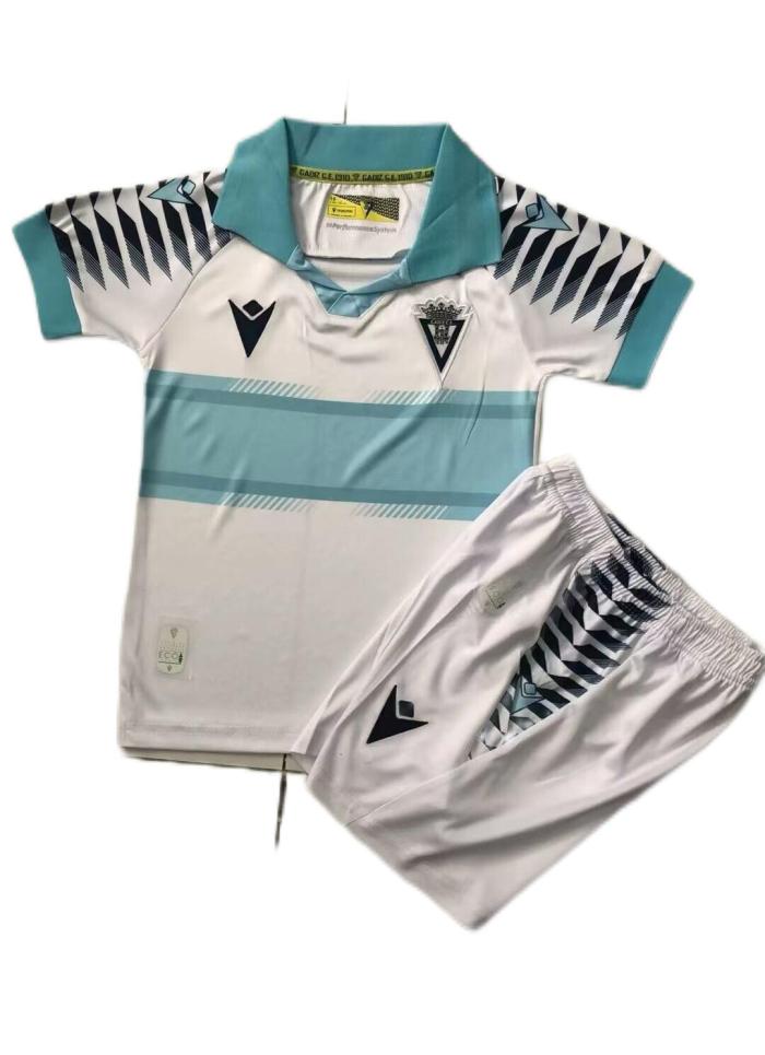 Kids-Cadiz 24/25 Away White Soccer Jersey