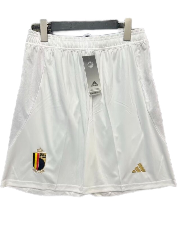 Belgium 2024 Euro White Soccer Shorts