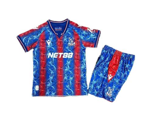 Kids-Crystal Palac 24/25 Home Soccer Jersey