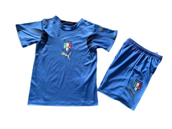 Kids-Italy 2006 World Cup Home Soccer Jersey