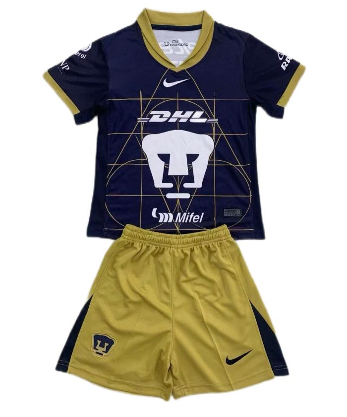 Kids-Pumas UNAM 24/25 Away Navy Blue Leaked Jersey