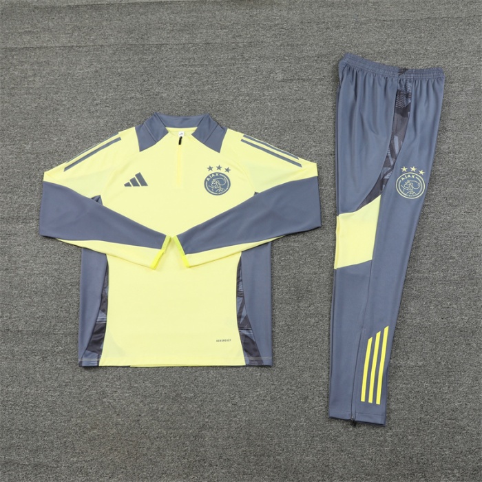 Ajax 24/25 Tracksuit - Yellow/Grey