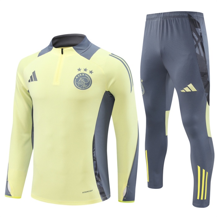 Ajax 24/25 Tracksuit - Yellow/Grey