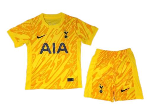 Kids-Tottenham 24/25 GK Yellow Soccer Jersey