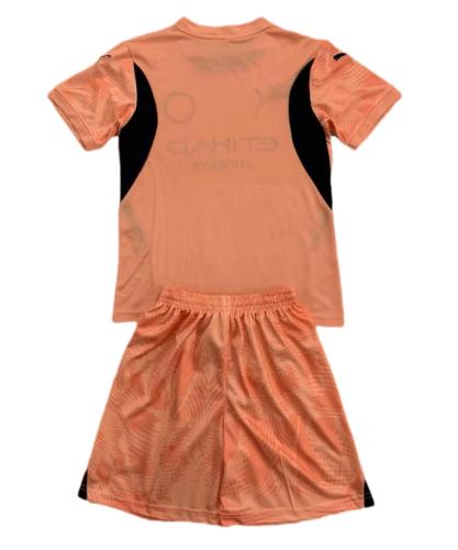Kids-Manchester City 24/25 GK Orange Soccer Jersey
