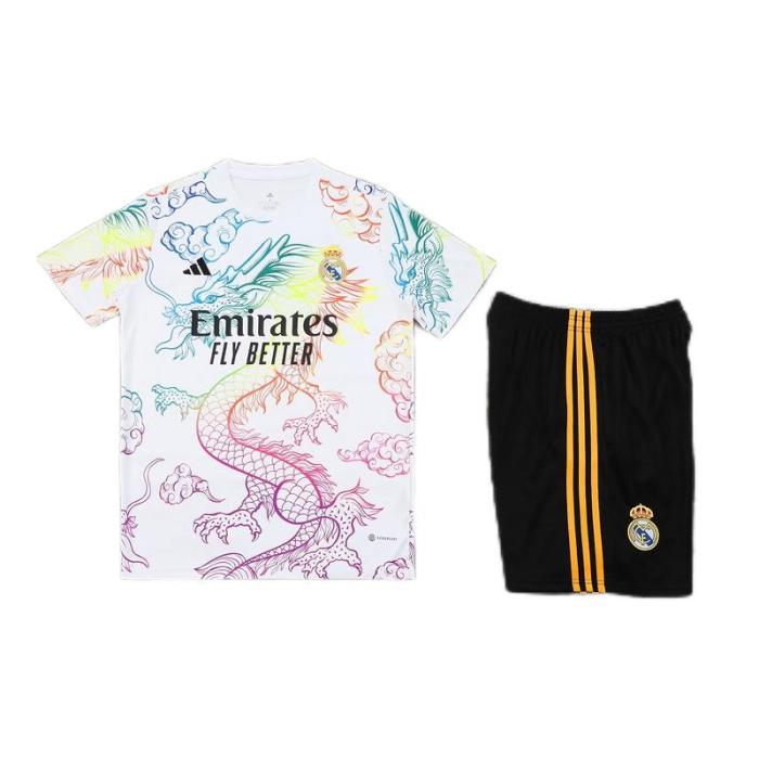 Real Madrid 24/25 White Dragon Colourful TrainingKit