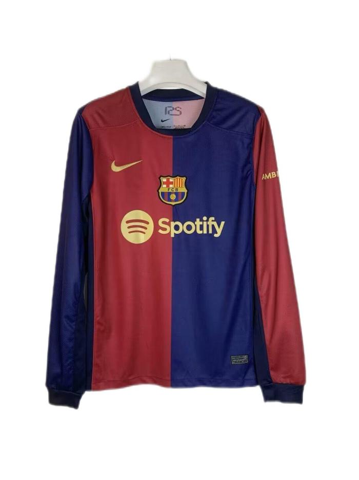 Barcelona 24/25 Home Long Soccer Jersey