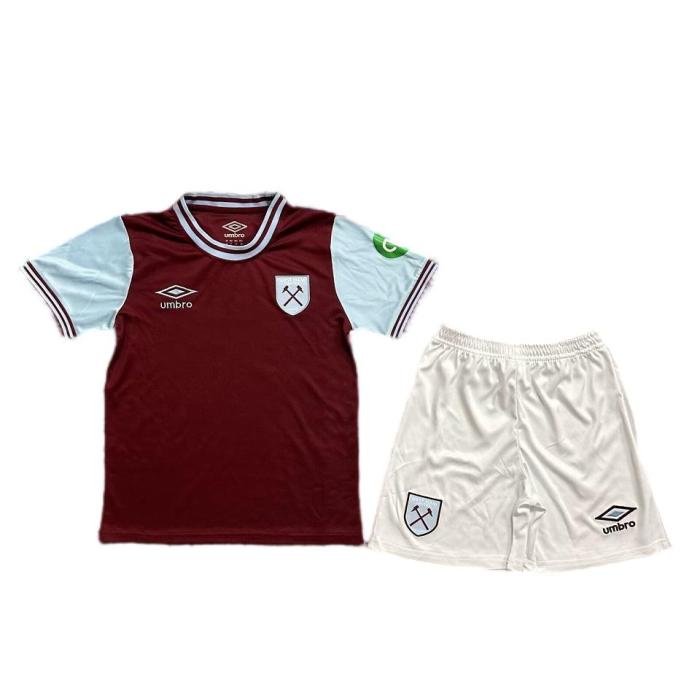 Kids-West Ham 24/25 Home Soccer Jersey