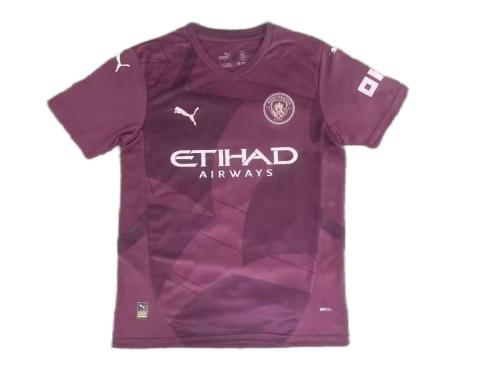 Manchester City 24/25 Third Dark Red Leaked Jersey