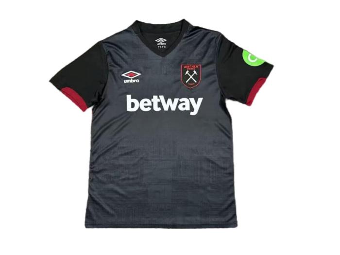 Westham 24/25 Away Black Soccer Jersey