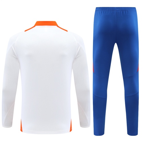 Kids Japan 24/25 Tracksuit - White/Orange