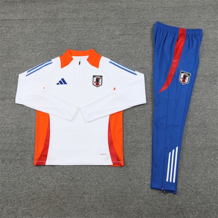 Japan 24/25 Tracksuit - White/Orange