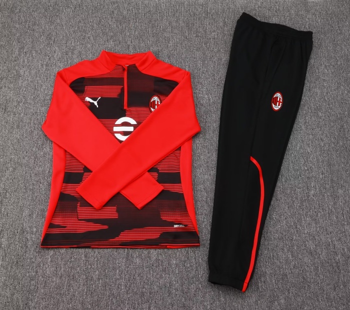 AC Milan 24/25 Tracksuit - Red/Black