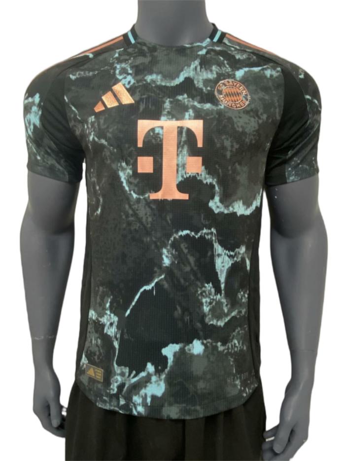 Bayern Munich 24/25 Away Black/Green Jersey(Player)