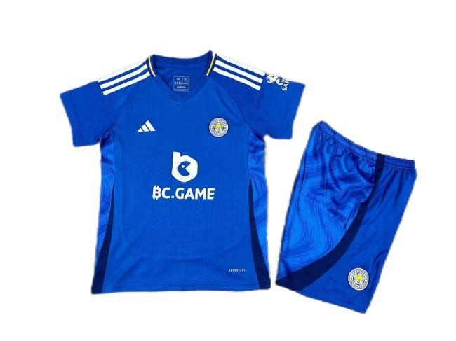 Kids-Leicester City 24/25 Home Soccer Jersey