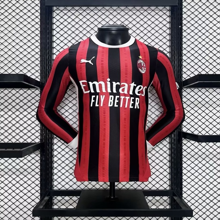AC Milan 24/25 Home Long Jersey(Player)