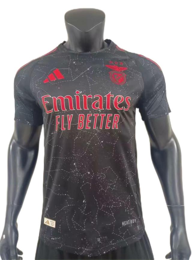 Benfica 24/25 Away Black Soccer Jersey(Player)