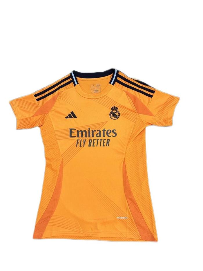 Real Madrid Woman 24/25 Away Orange Soccer Jersey