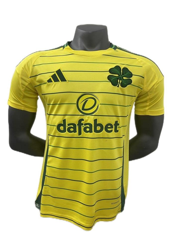 Celtic 24/25 Away Yellow Soccer Jersey