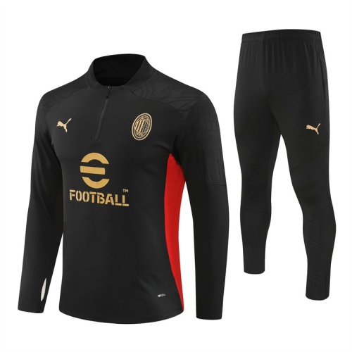 AC Milan 24/25 Tracksuit - Black/Golden