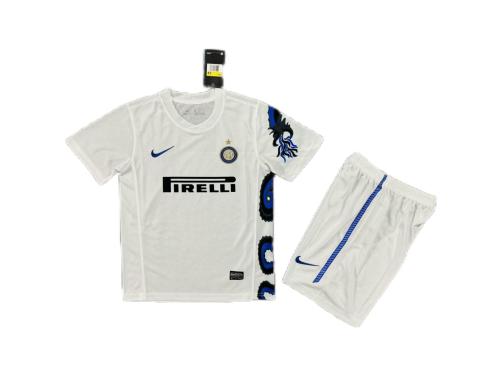 Kids-Inter Milan 10/11 Away White Soccer Jersey