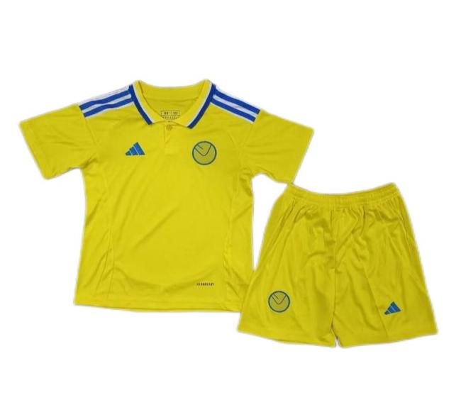 Kids-Leeds United 24/25 Away Yellow Soccer Jersey