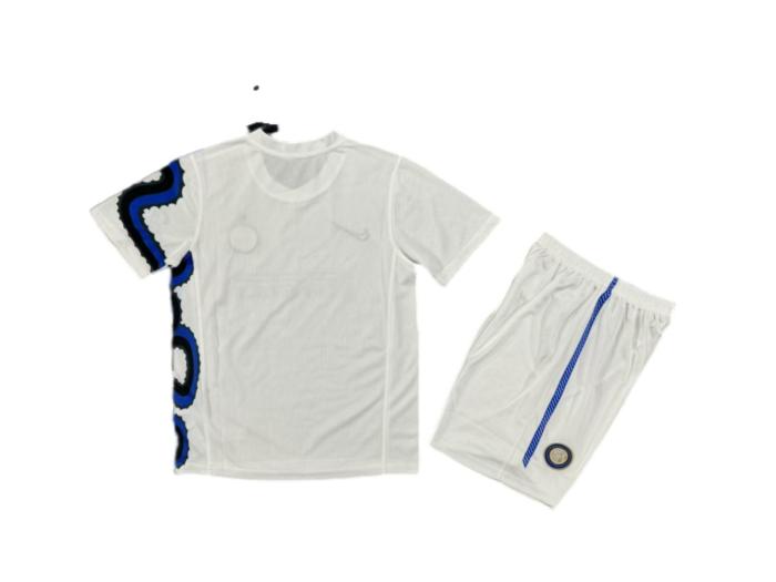 Kids-Inter Milan 10/11 Away White Soccer Jersey