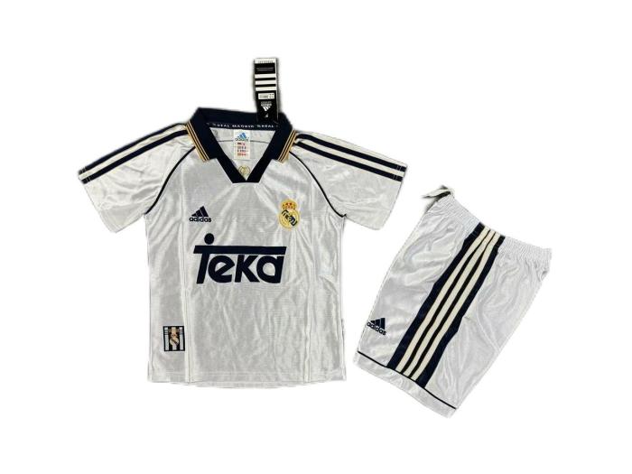 Kids-Real Madrid 98/00 Home Soccer Jersey