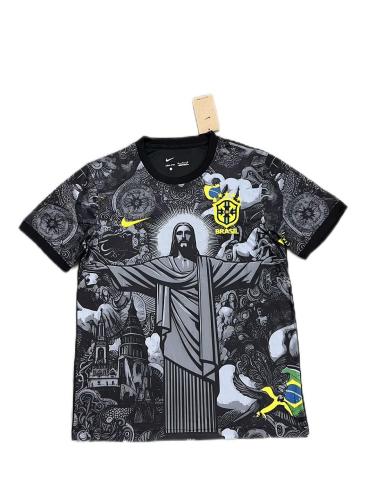 Brazil 24/25 Special Jesus Black Soccer Jersey