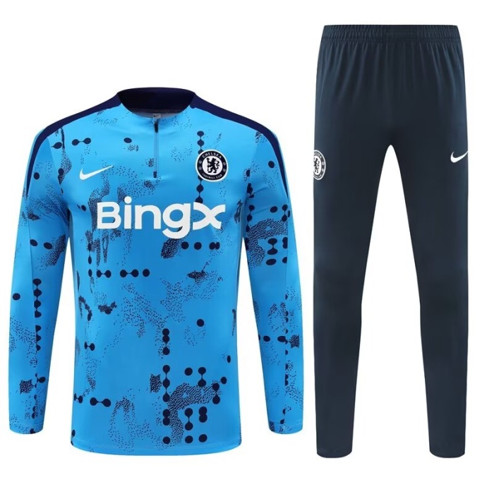 Chelsea 24/25 Tracksuit - Blue/White