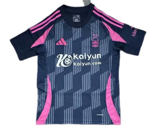 Nottingham Forest 24/25 Away Navy Blue/Pink Jersey