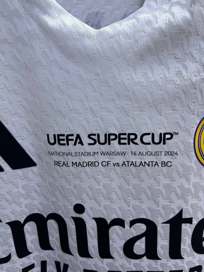 Real Madrid 24/25 Home Super Cup Soccer Jersey