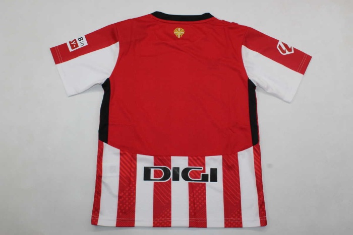 Kids-Athletic Bilbao 24/25 Home Soccer Jersey