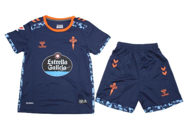 Kids-Celta 24/25 Away Dark Blue Soccer Jersey