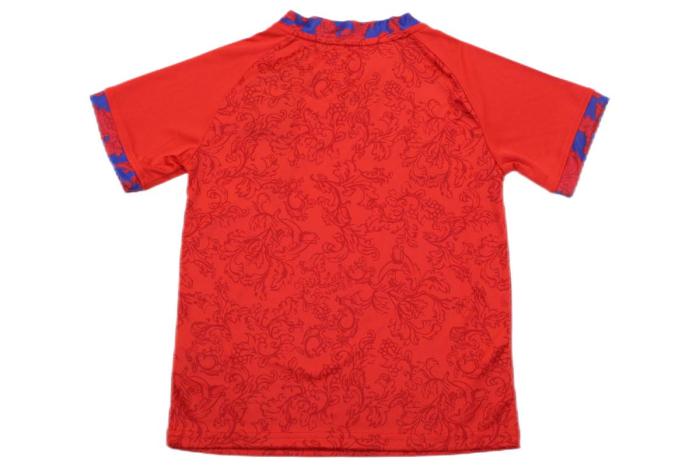 Kids-Sevilla 24/25 Away Red Soccer Jersey