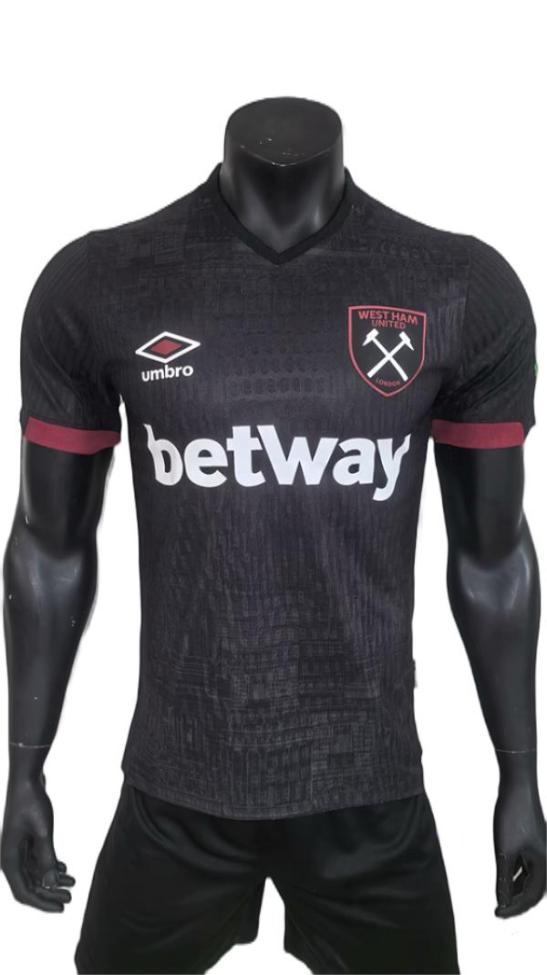Westham 24/25 Away Black Soccer Jersey(Player)