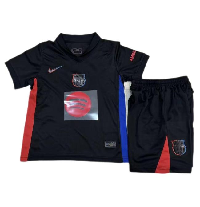 Kids-Barcelona 24/25 Away New Sponsor Leaked Jersey
